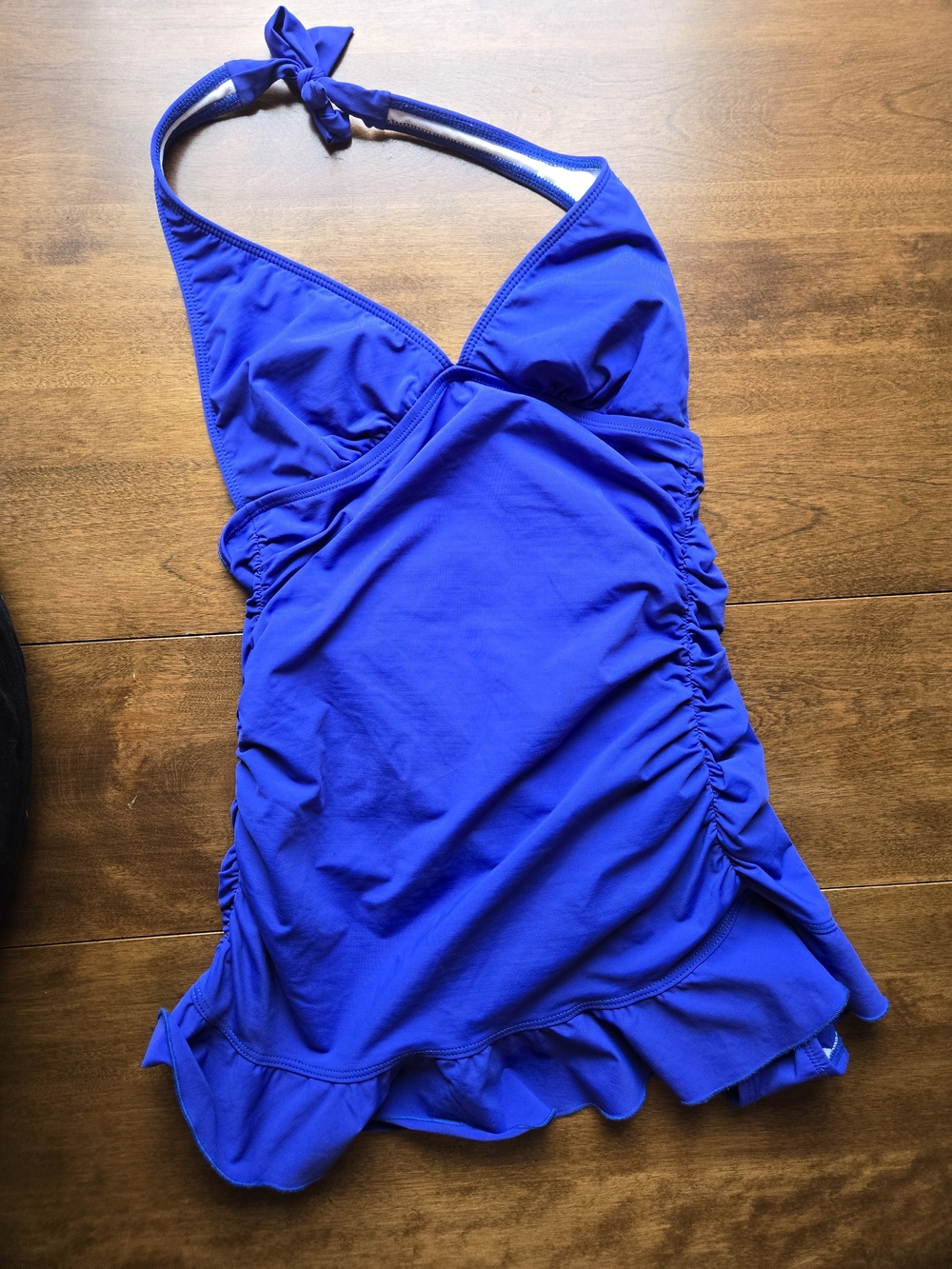Kenneth Cole Reaction Royal Blue Halter One-Piece Swimdress